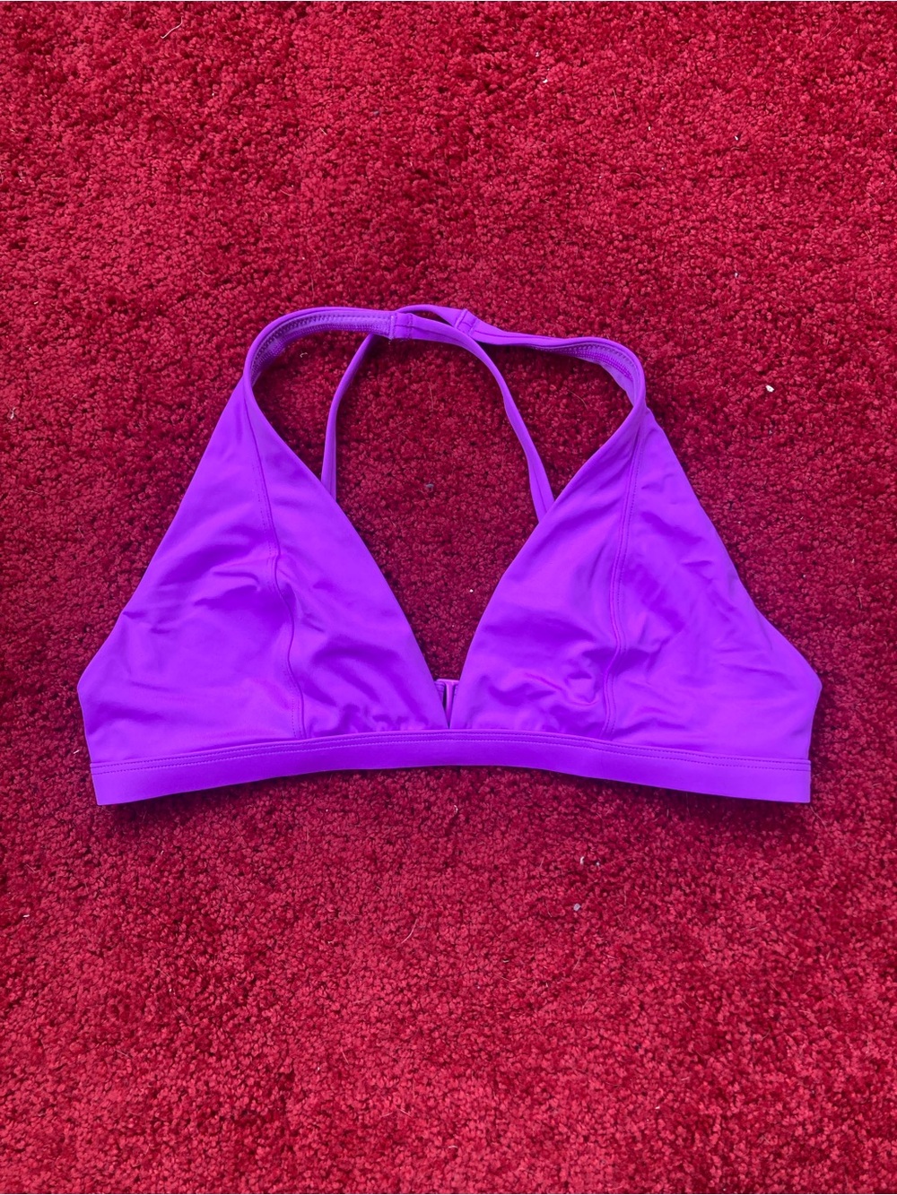 Fabletics Bright Purple Sports Bralette with Adjustable Straps Size Medium